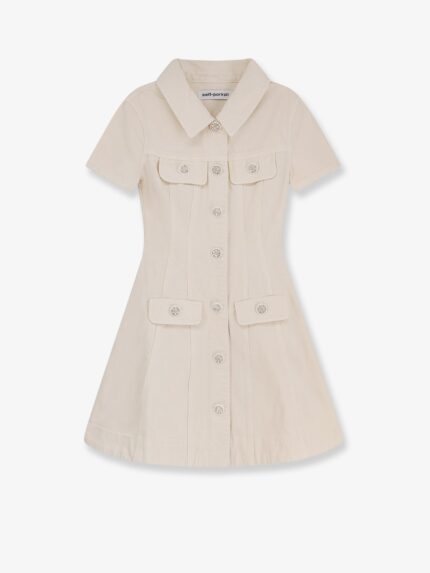SELF PORTRAIT Denim Short Dress