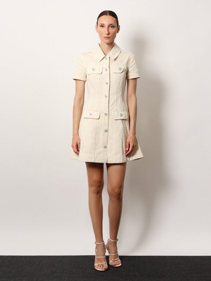 SELF PORTRAIT Denim Short Dress