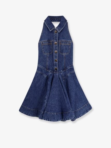 SELF PORTRAIT Denim Short Dress