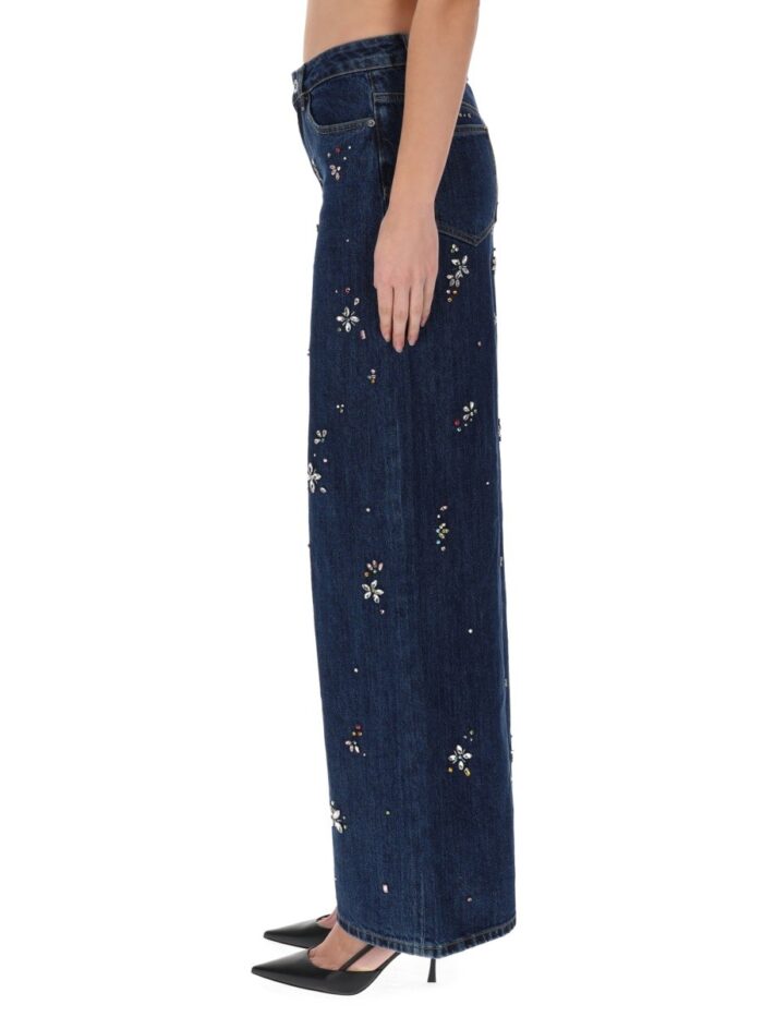 SELF-PORTRAIT "DIAMANTÉ" JEANS