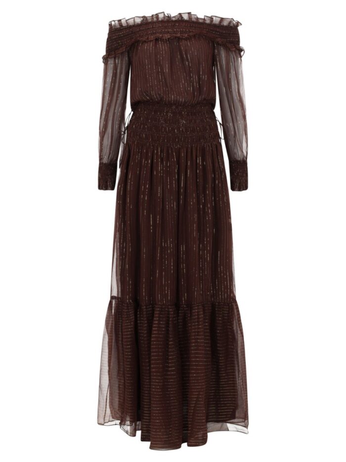 SELF-PORTRAIT DRESS WITH RUFFLES AND FLOUNCES