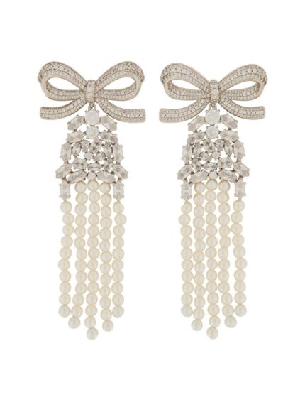 SELF-PORTRAIT DROP EARRINGS WITH BOW