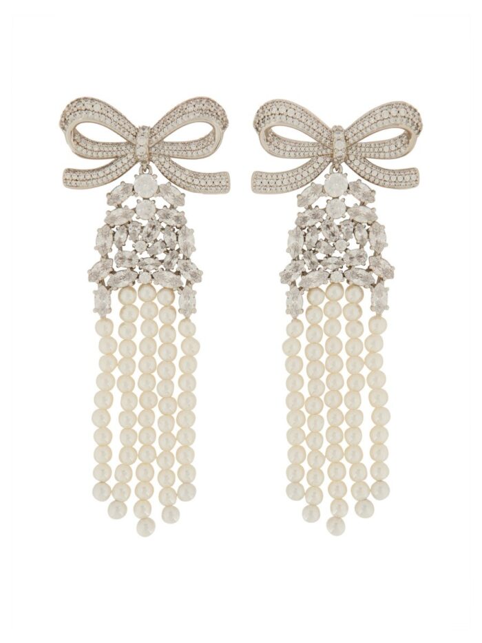 SELF-PORTRAIT DROP EARRINGS WITH BOW