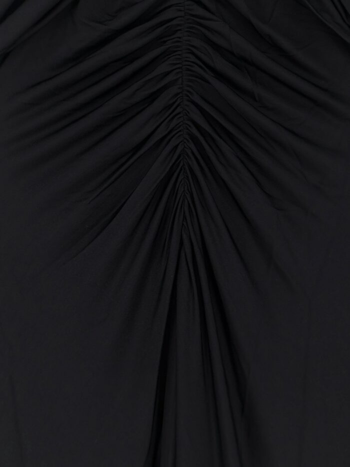 SELF PORTRAIT Gathered Jersey Long Dress