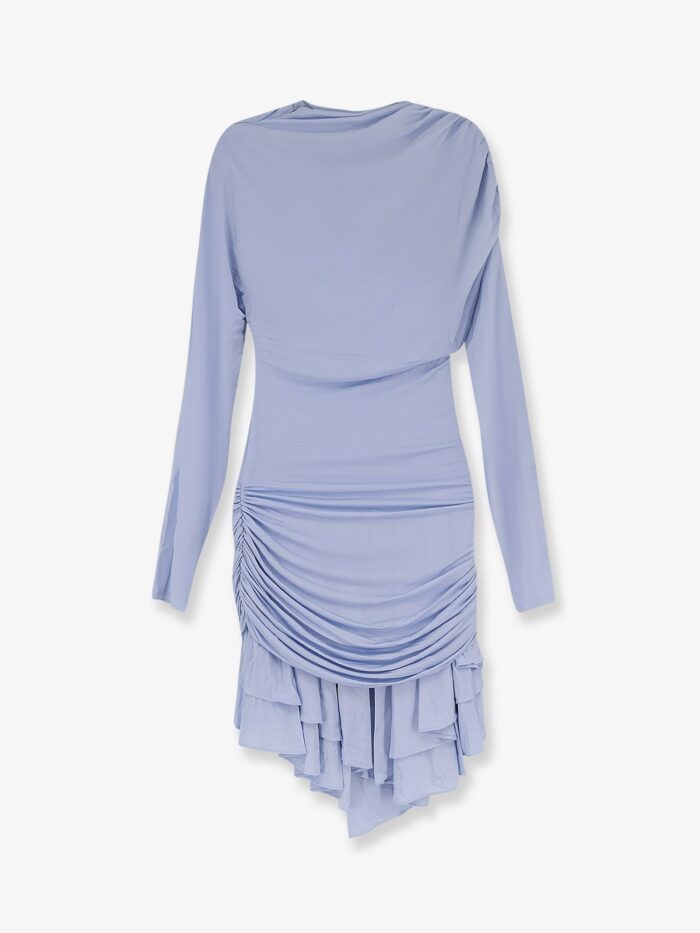 SELF PORTRAIT Gathered Jersey Mini Dress