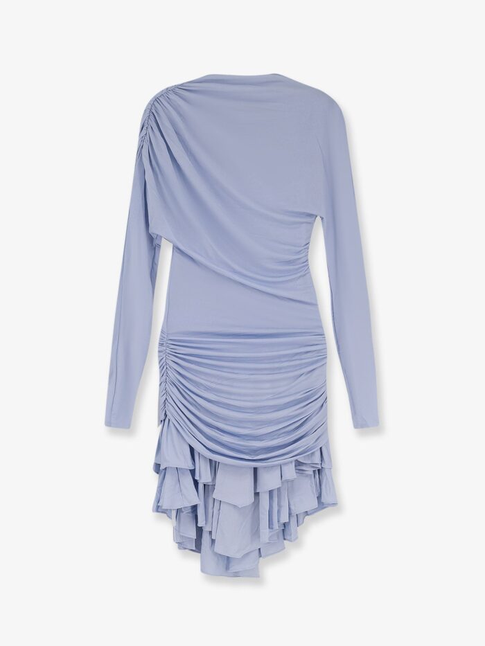 SELF PORTRAIT Gathered Jersey Mini Dress