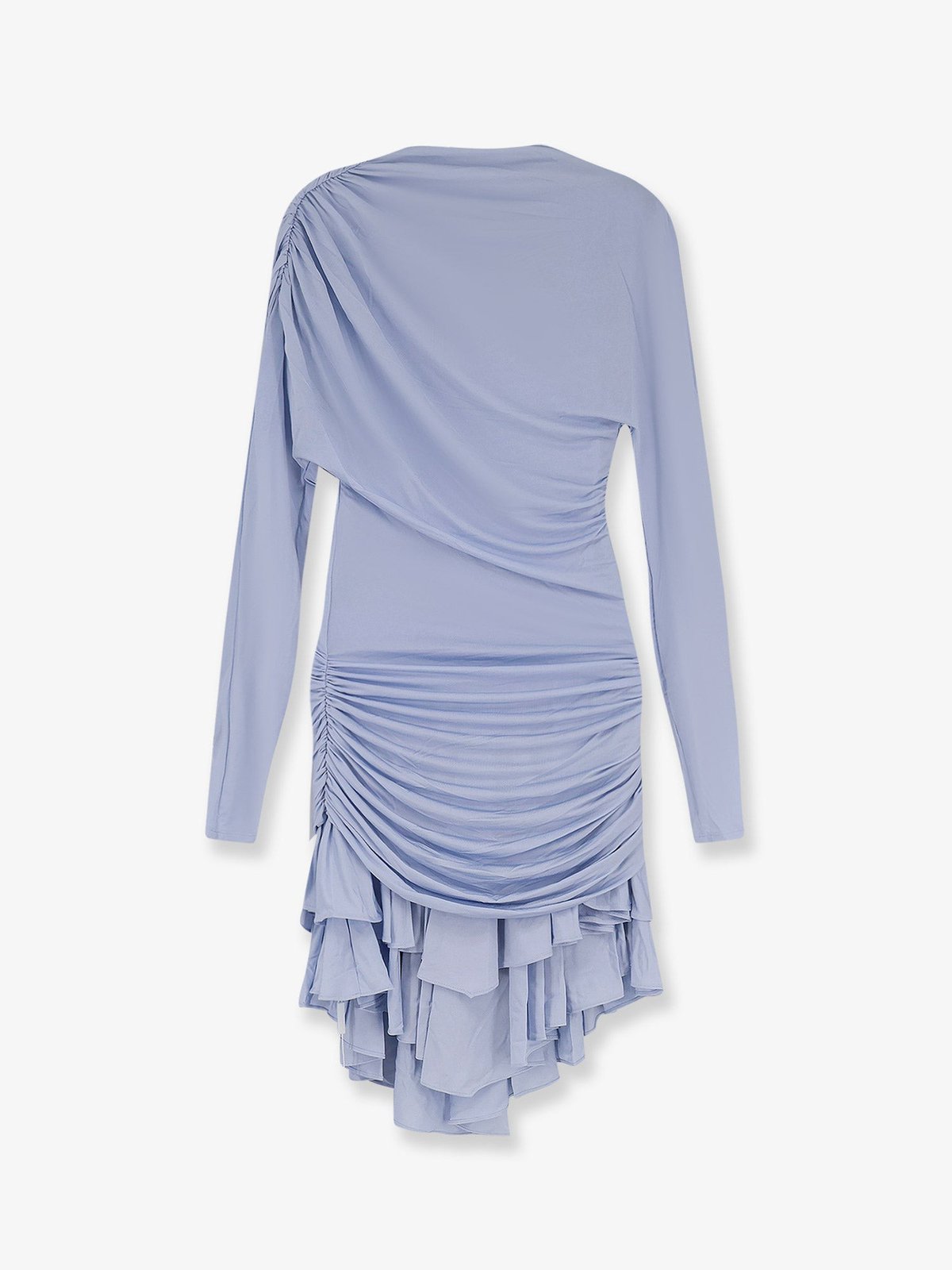 SELF PORTRAIT Gathered Jersey Mini Dress