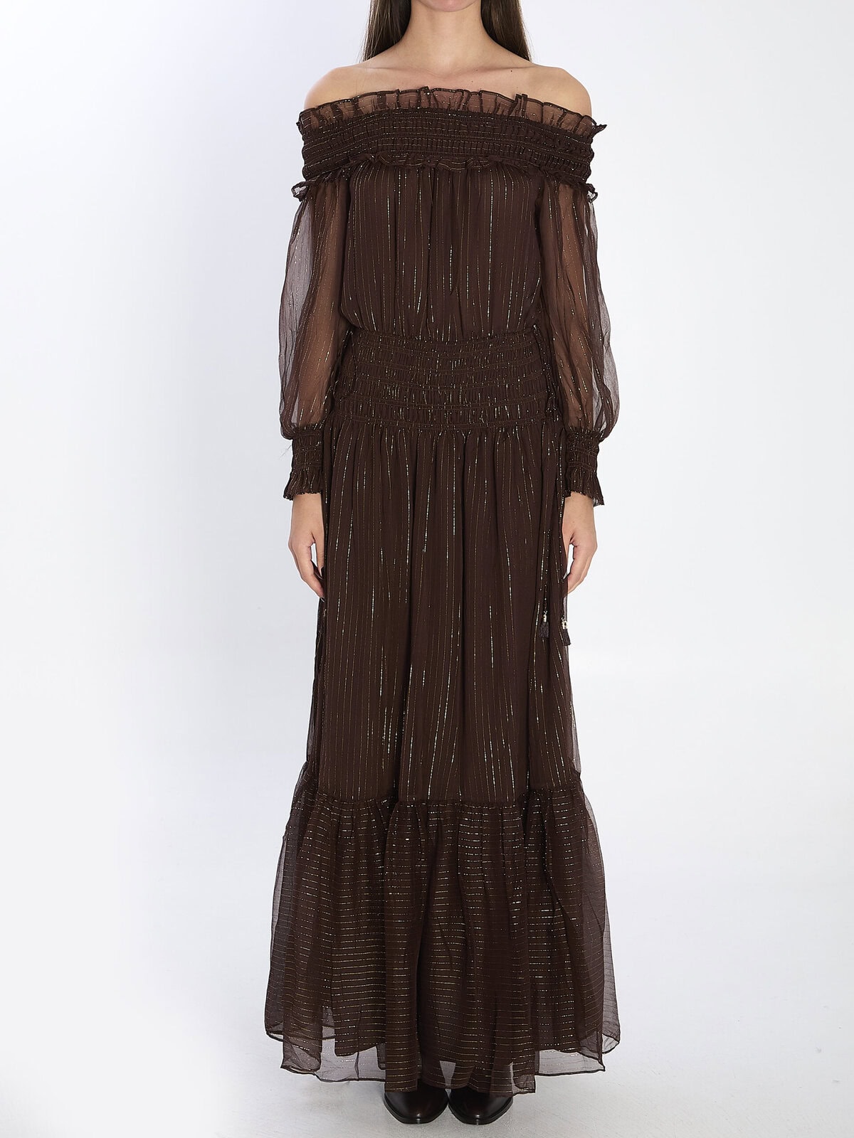 Self Portrait Georgette maxi dress