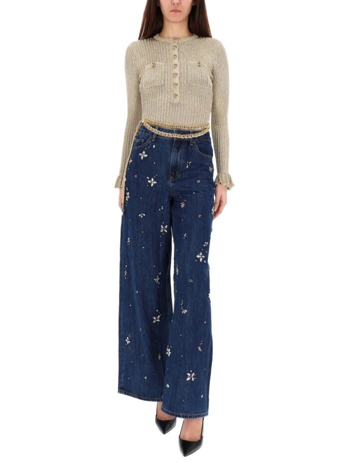 SELF-PORTRAIT "GOLD LUREX" TOP