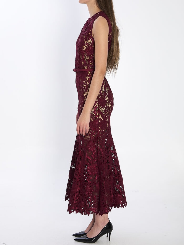 Self Portrait Guipure lace midi dress