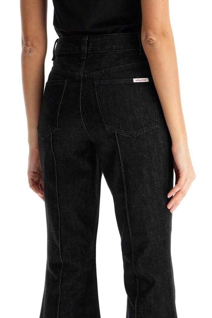 SELF PORTRAIT High-waisted Flare Jeans For