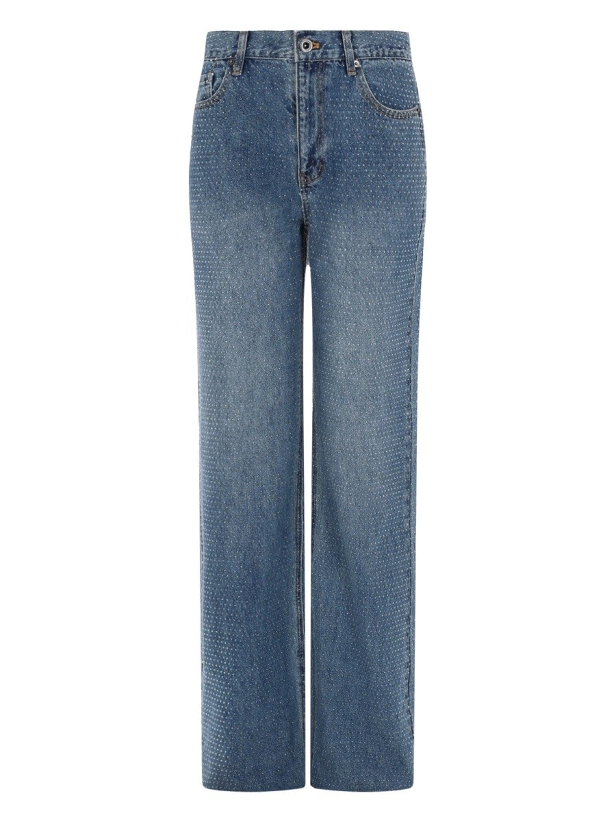 SELF-PORTRAIT JEANS WITH RHINESTONES