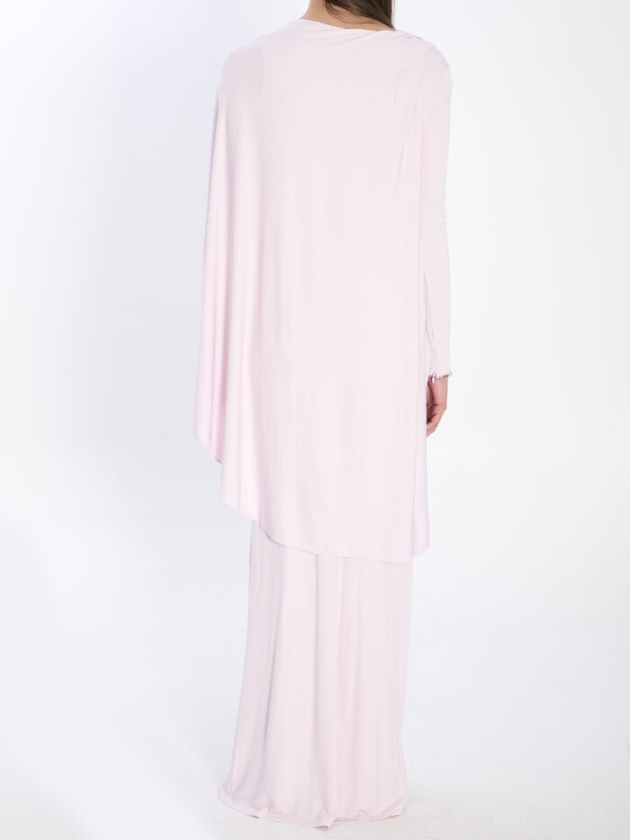 Self Portrait Jersey drape midi dress