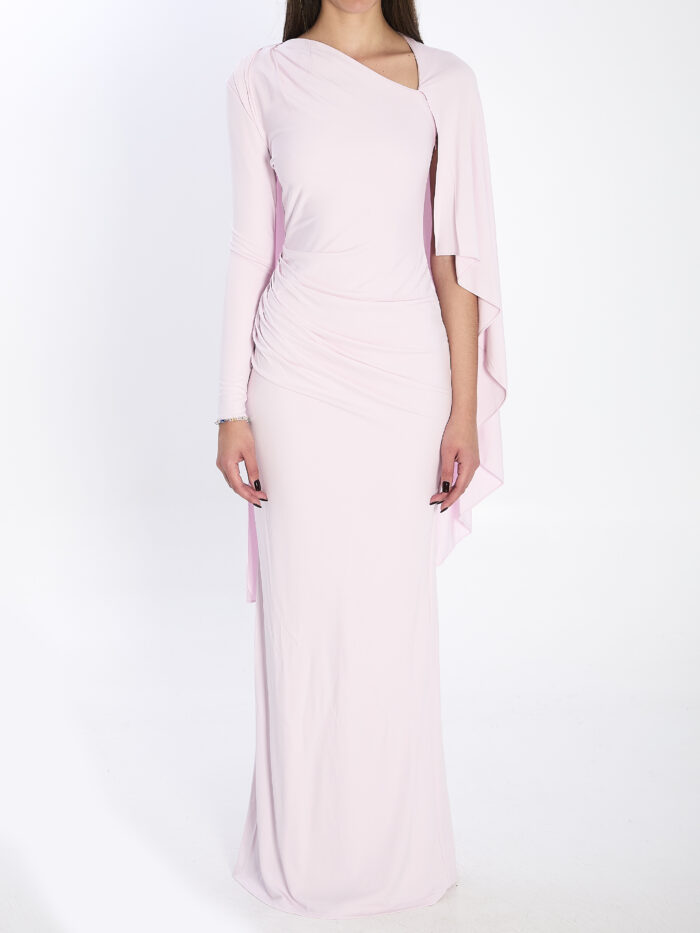 Self Portrait Jersey drape midi dress