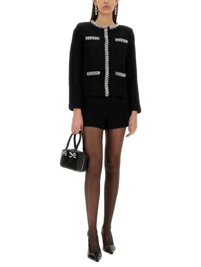 SELF-PORTRAIT KNITTED CARDIGAN WITH SEQUINS