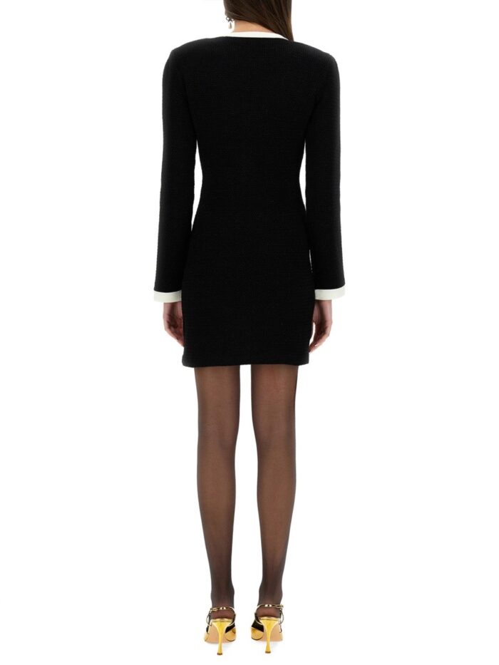 SELF-PORTRAIT KNITTED MINI DRESS