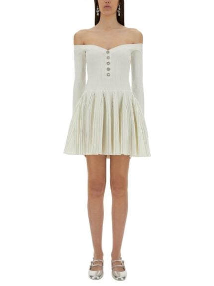 SELF-PORTRAIT KNITTED MINI DRESS