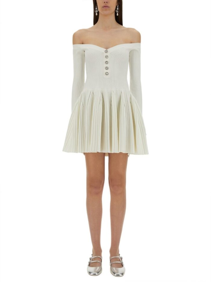 SELF-PORTRAIT KNITTED MINI DRESS