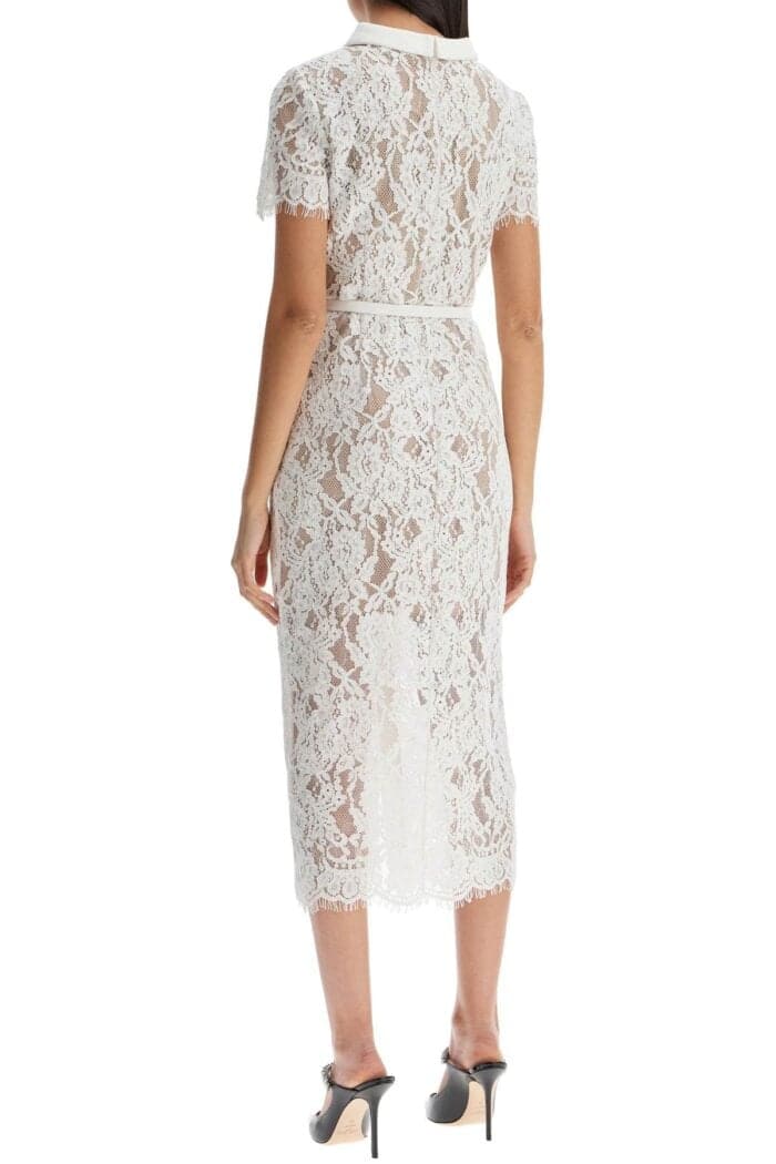 SELF PORTRAIT Lace Dress With Belt