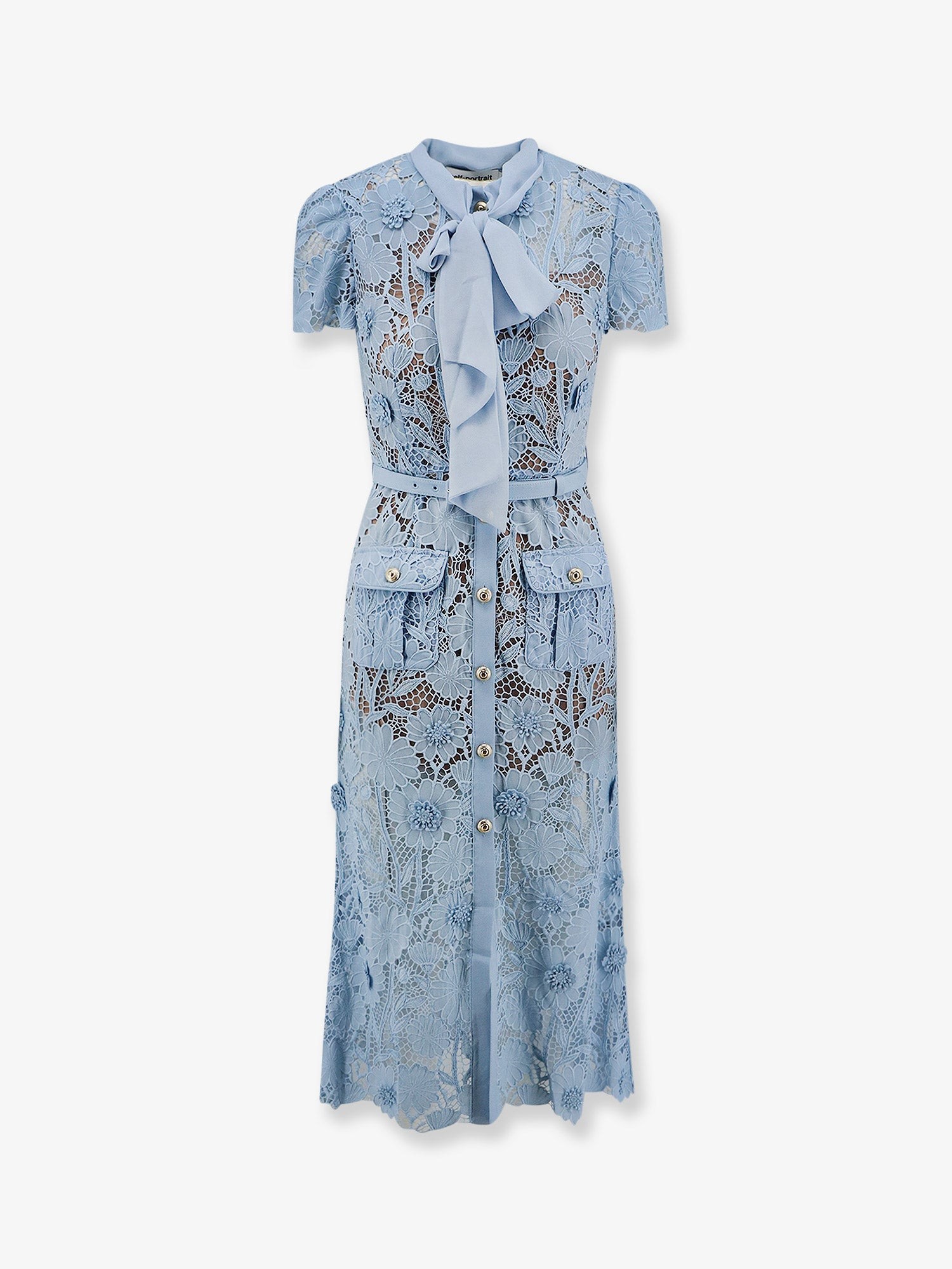 SELF PORTRAIT Lace Dress With Belt