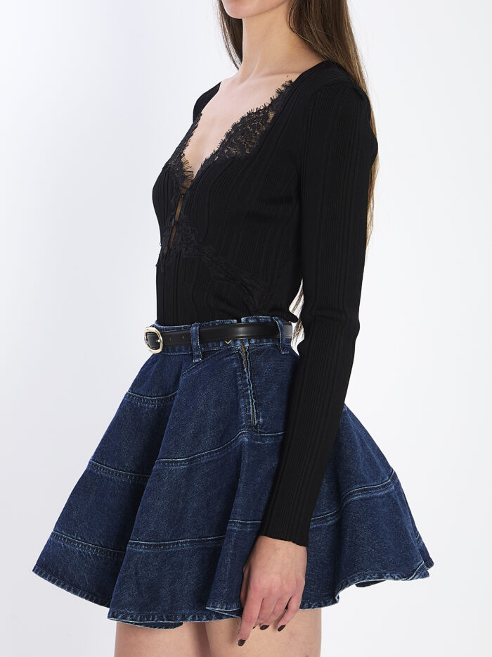 Self Portrait Lace knit top