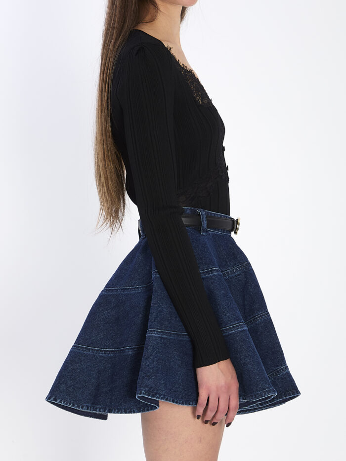 Self Portrait Lace knit top