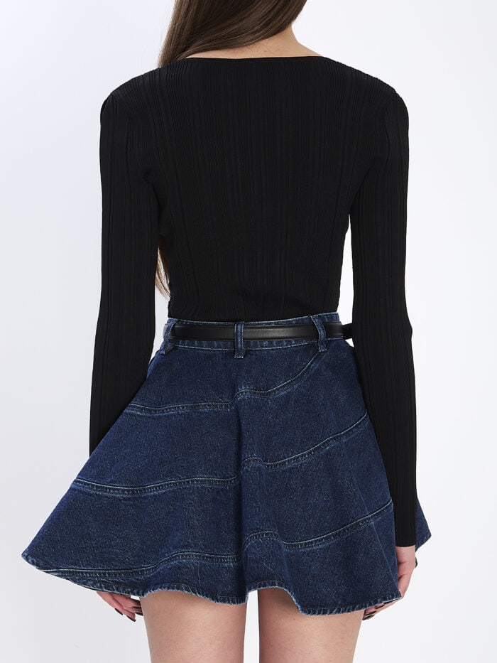 Self Portrait Lace knit top