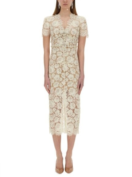 SELF-PORTRAIT LACE MIDI DRESS