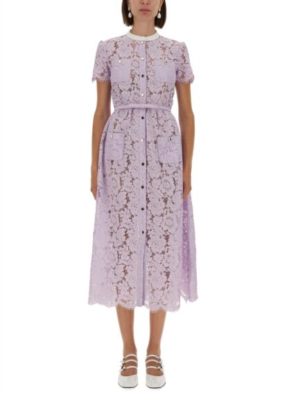 SELF-PORTRAIT LACE MIDI DRESS