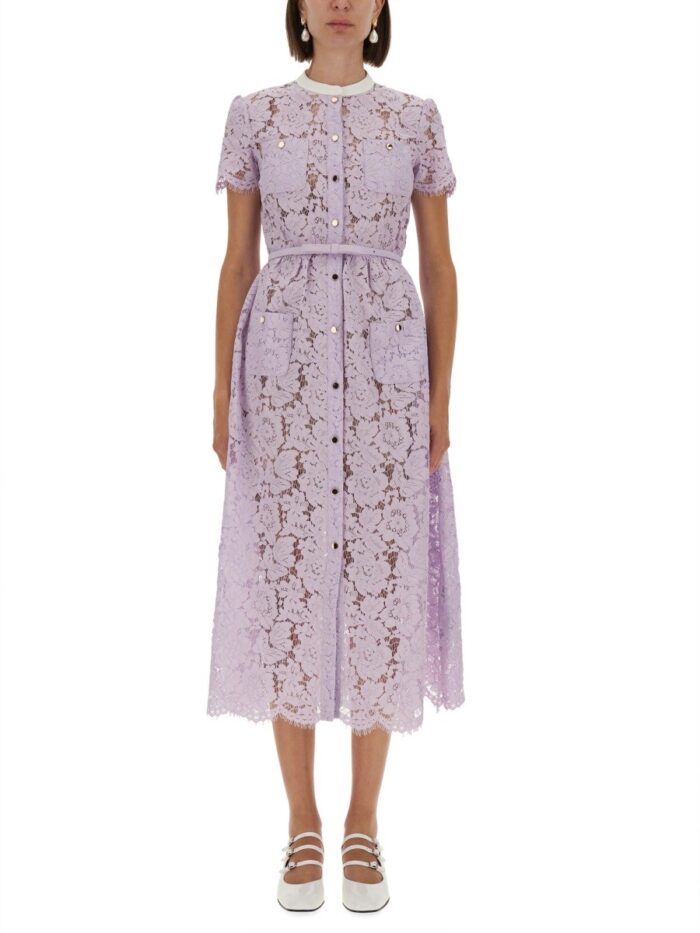 SELF-PORTRAIT LACE MIDI DRESS