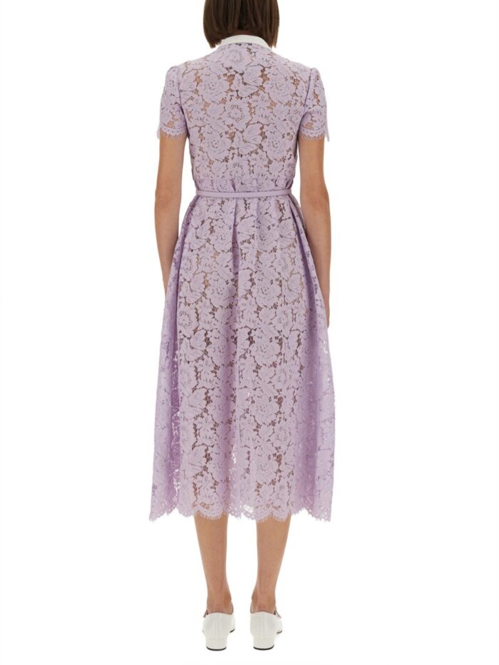 SELF-PORTRAIT LACE MIDI DRESS