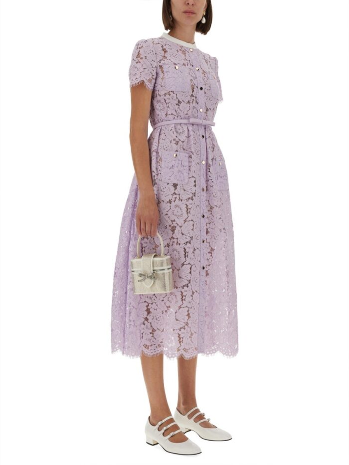 SELF-PORTRAIT LACE MIDI DRESS