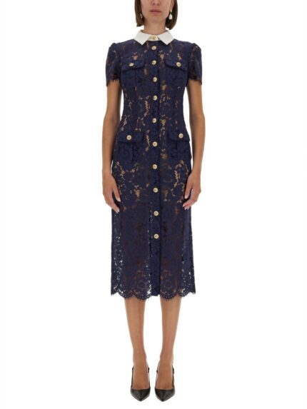 SELF-PORTRAIT LACE MIDI DRESS
