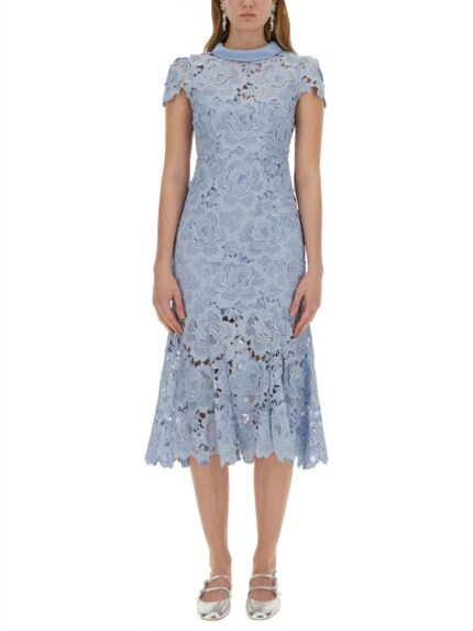 SELF-PORTRAIT LACE MIDI DRESS