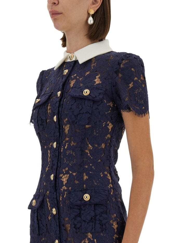 SELF-PORTRAIT LACE MIDI DRESS