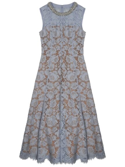 SELF-PORTRAIT LACE MIDI DRESS