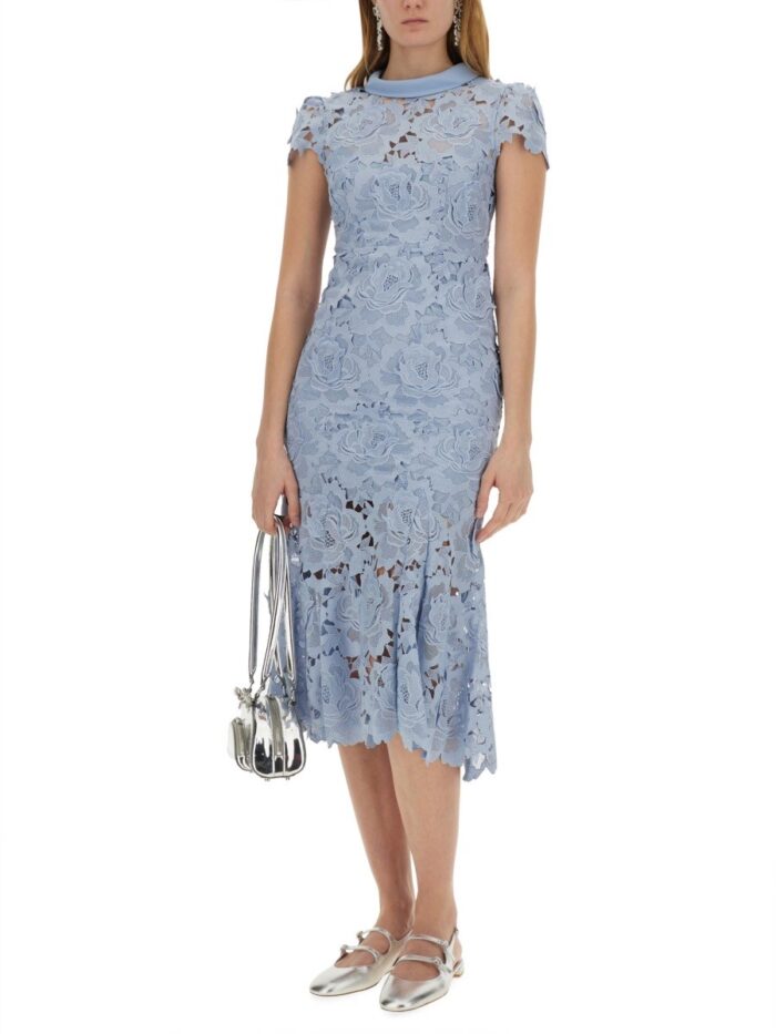 SELF-PORTRAIT LACE MIDI DRESS