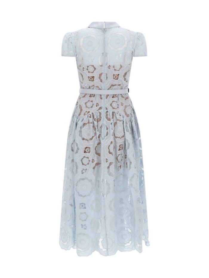 SELF-PORTRAIT LACE MIDI DRESS