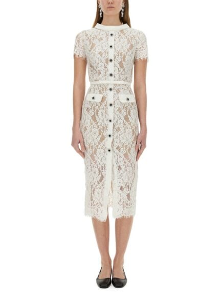SELF-PORTRAIT LACE MIDI DRESS