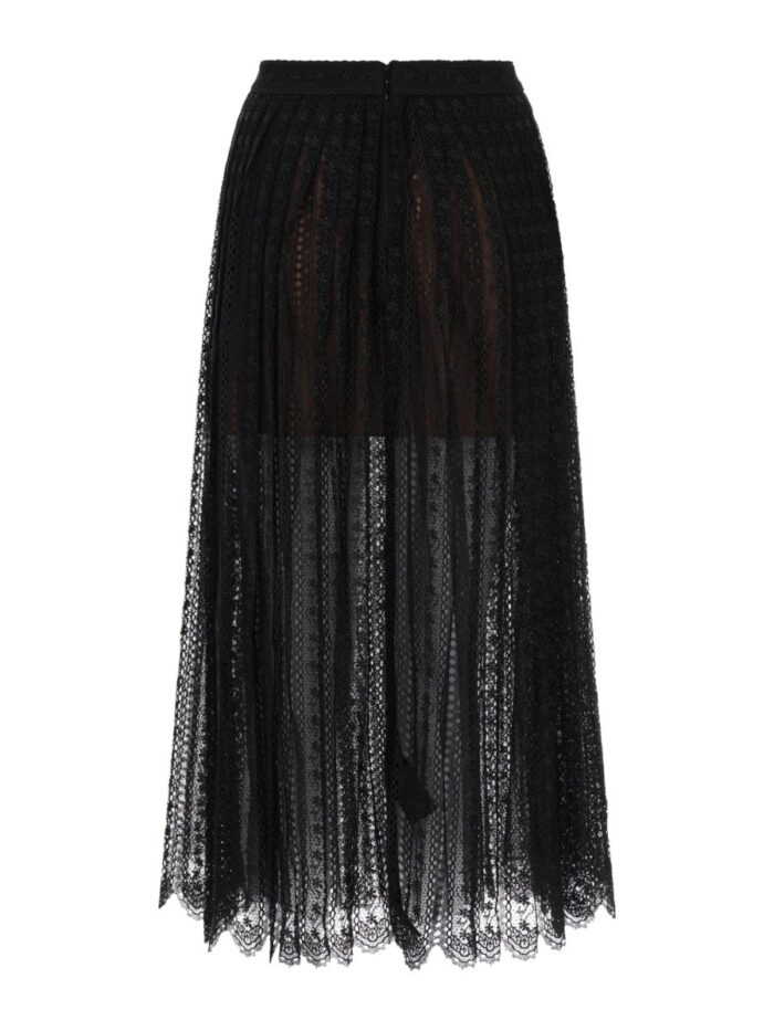 SELF-PORTRAIT LACE MIDI SKIRT