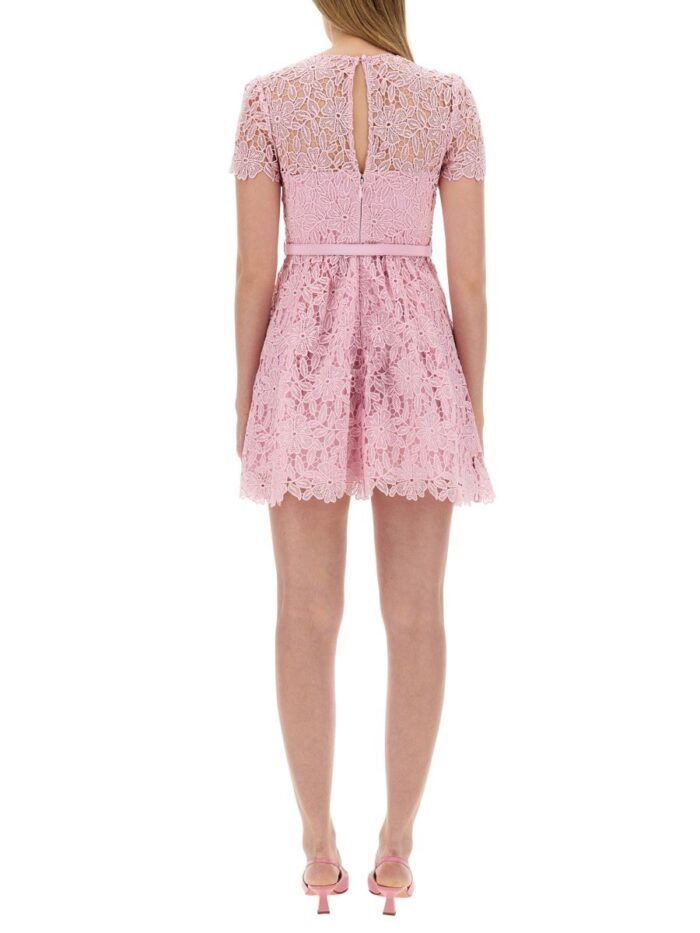 SELF-PORTRAIT LACE MINI DRESS