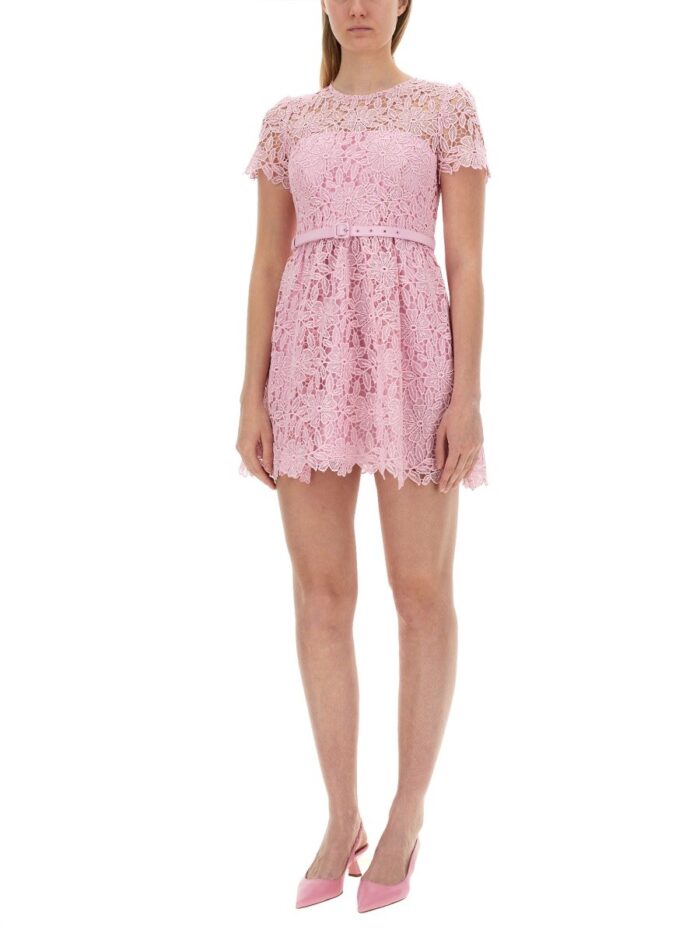 SELF-PORTRAIT LACE MINI DRESS