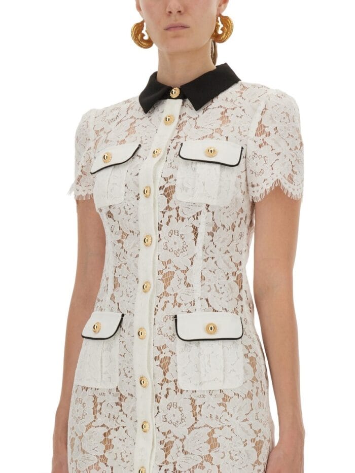 SELF-PORTRAIT LACE MINI DRESS