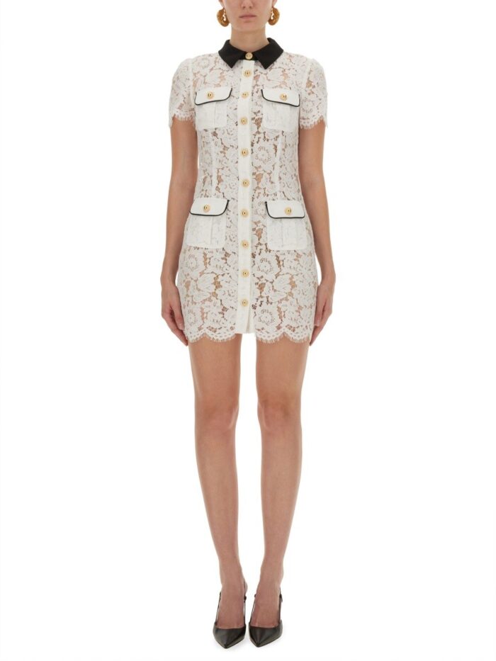 SELF-PORTRAIT LACE MINI DRESS