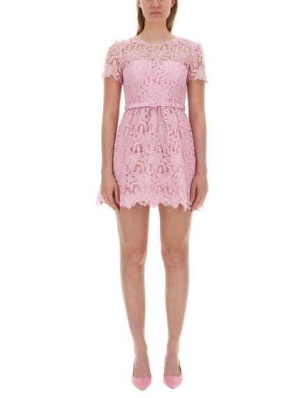 SELF-PORTRAIT LACE MINI DRESS