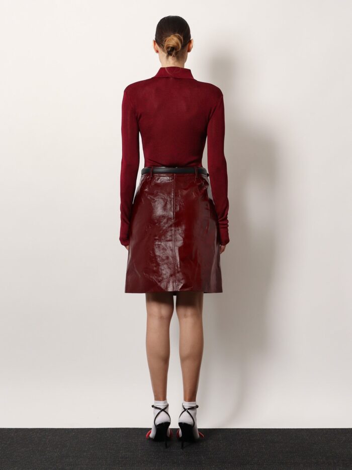 SELF PORTRAIT Leather Skirt