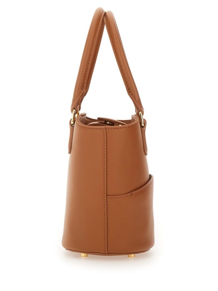 SELF-PORTRAIT LEATHER TOTE BAG WITH CHARM
