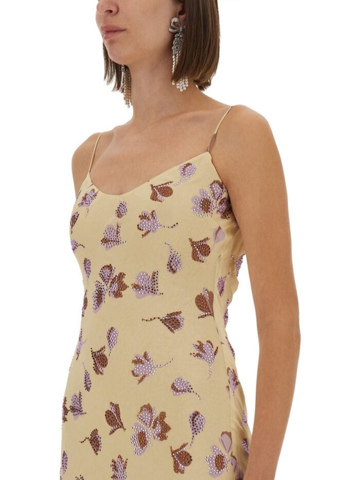 SELF-PORTRAIT LONG DRESS WITH FLORAL PATTERN