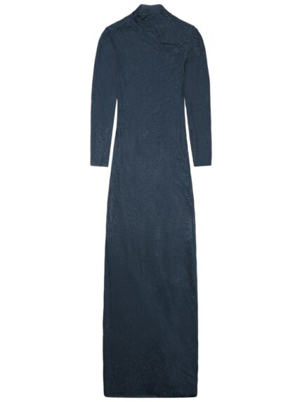 SELF-PORTRAIT LONG DRESS WITH RHINESTONES