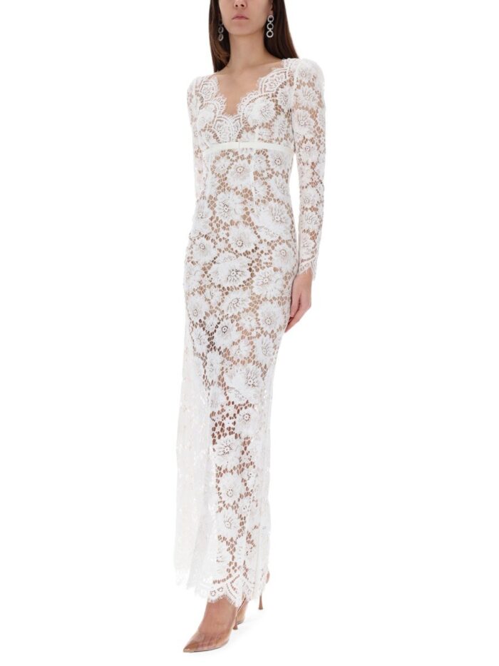 SELF-PORTRAIT LONG LACE DRESS